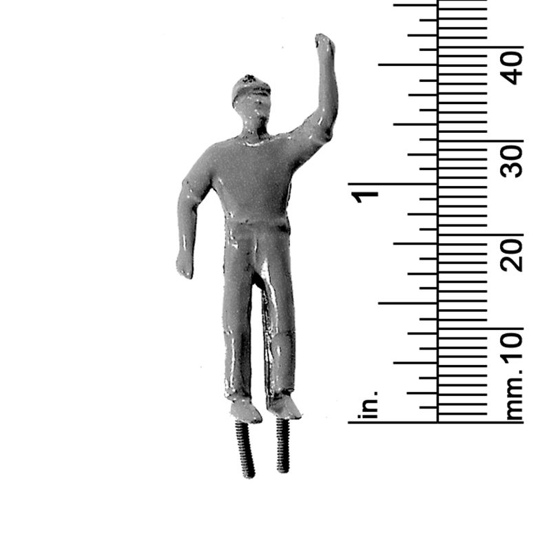 1/4&quot; SCALE MALE YARD WORKER, HAT, STANDING