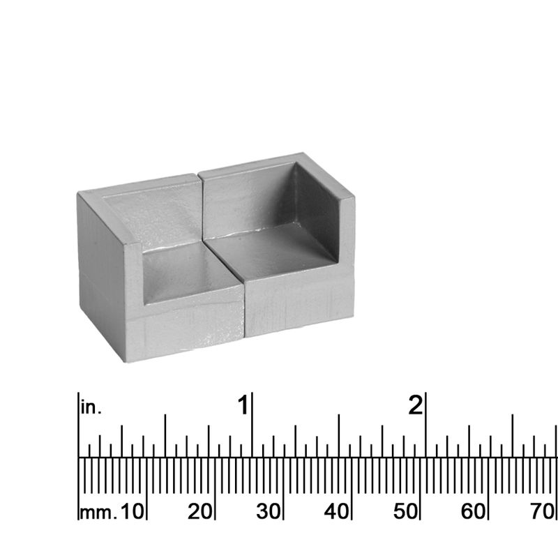 1/4&quot; SCALE SOFA / BOOTH 2 PIECE