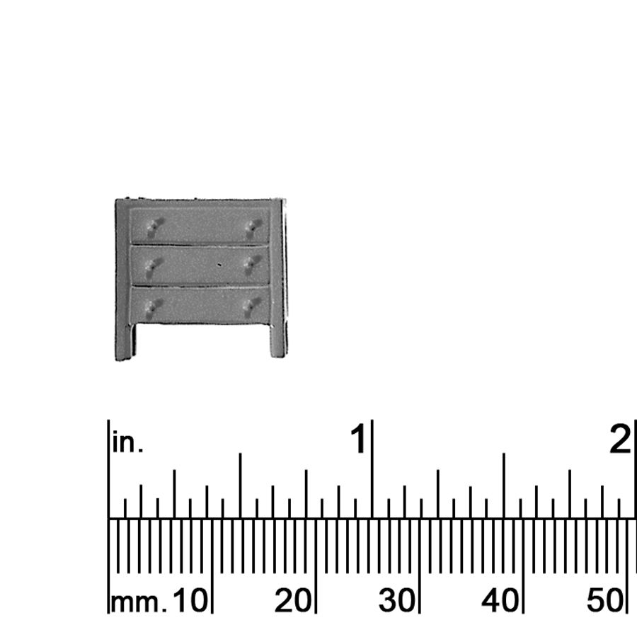 1/4&quot; SCALE CHEST, 3 DRAWER
