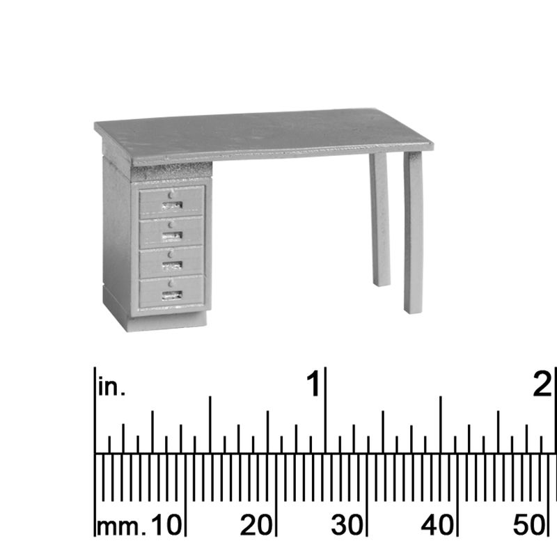 1/4&quot; SCALE DESK 4 DRAWERS
