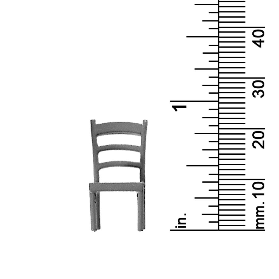 1/4&quot; SCALE CHAIR, LADDER BACK