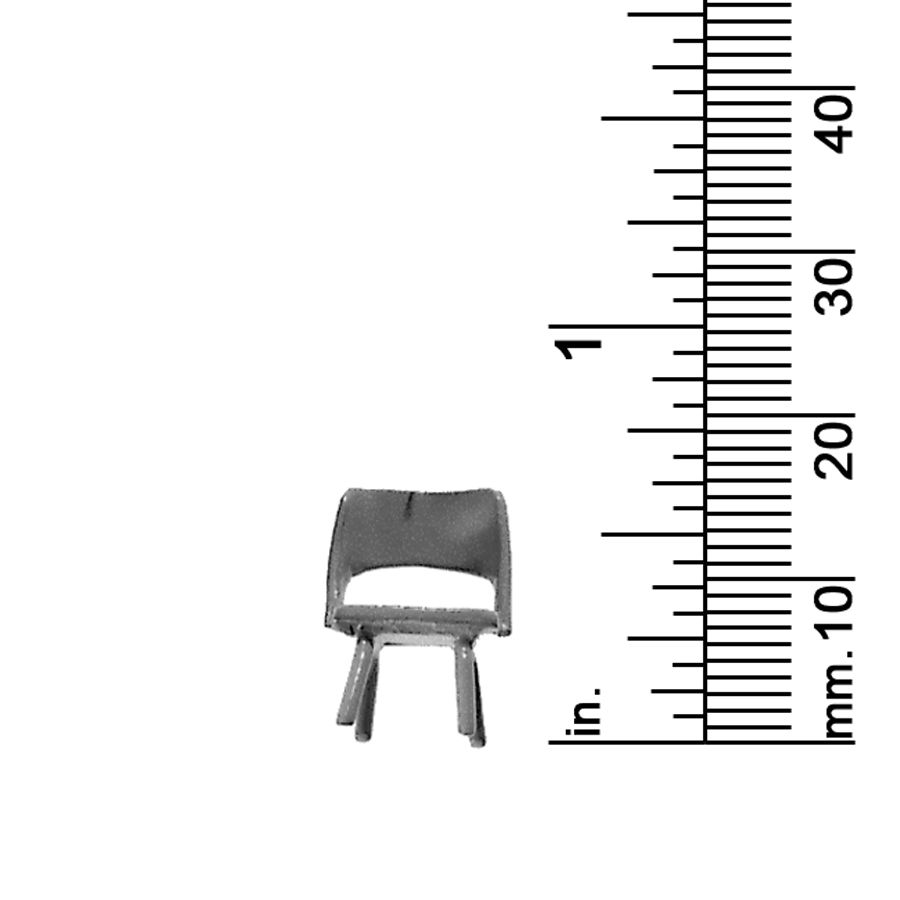 1/4&quot; SCALE CHAIR, OPEN BACK