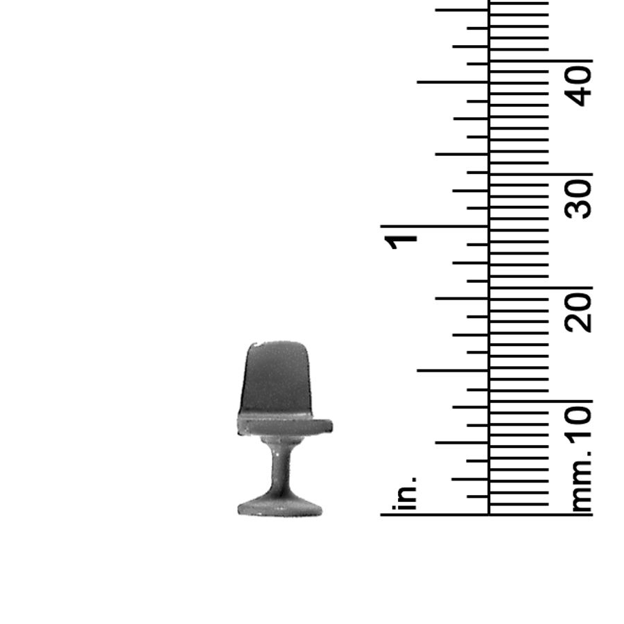 1/4&quot; SCALE CHAIR, MOLDED, PEDESTAL