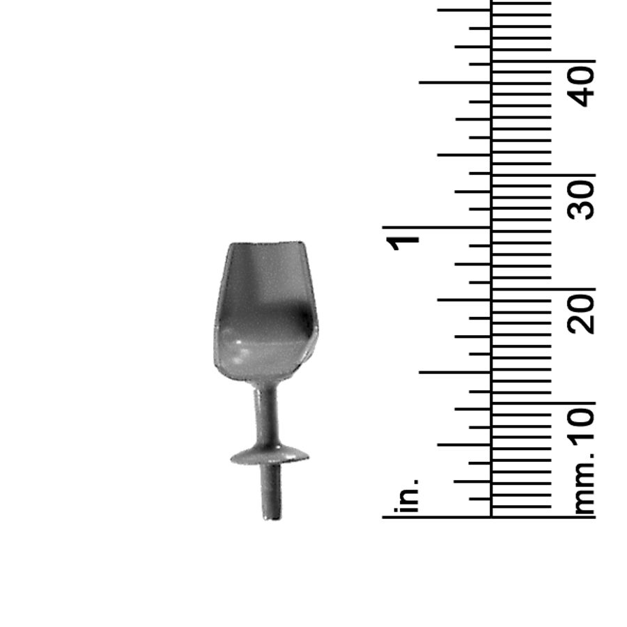 1/4&quot; SCALE CHAIR, MOLDED, PEDESTAL ON STEM