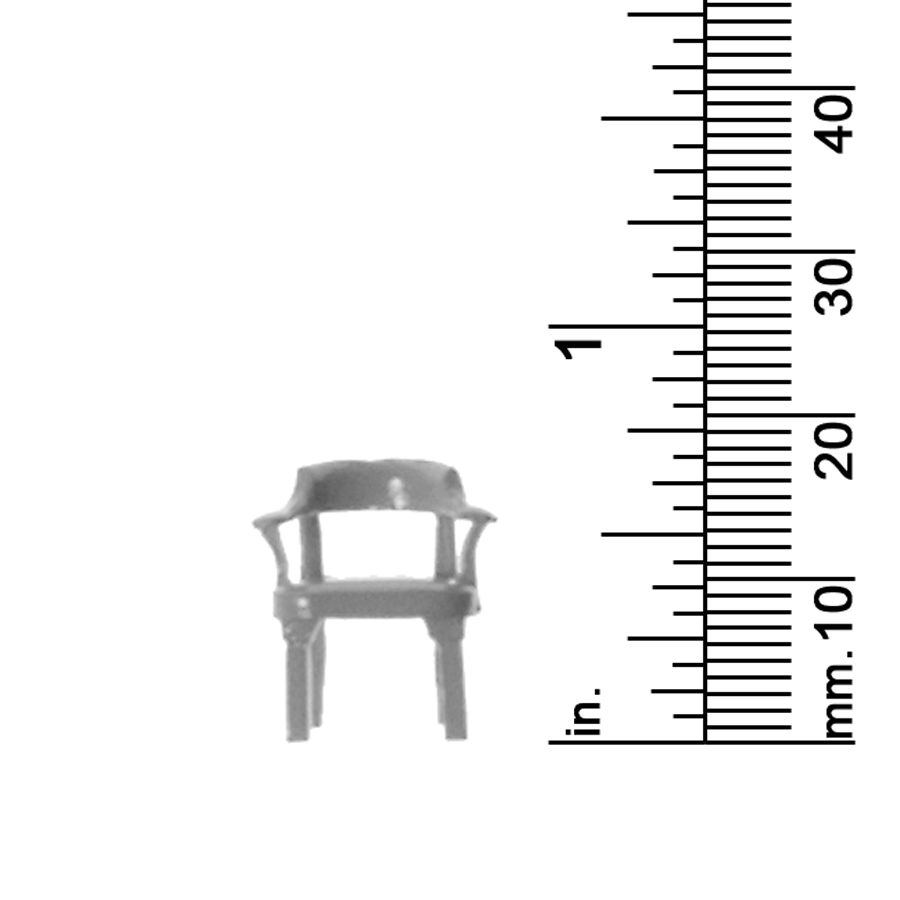 1/4&quot; Scale Chair w/arms