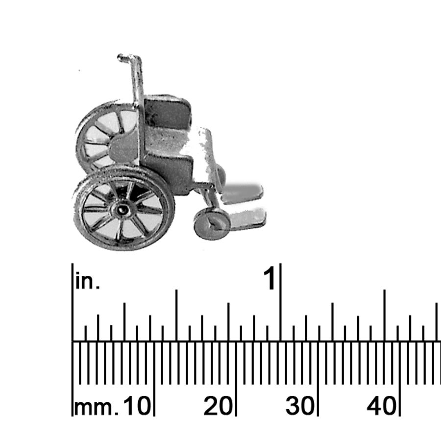 1/4&quot; SCALE WHEELCHAIR, 4 PC.