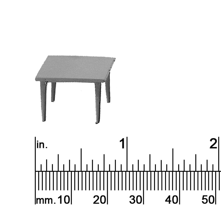 1/4&quot; SCALE TABLE, SQUARE