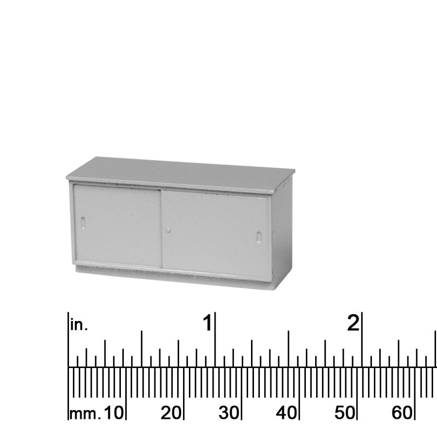 1/4&quot; SCALE CABINET, SLIDING DOORS