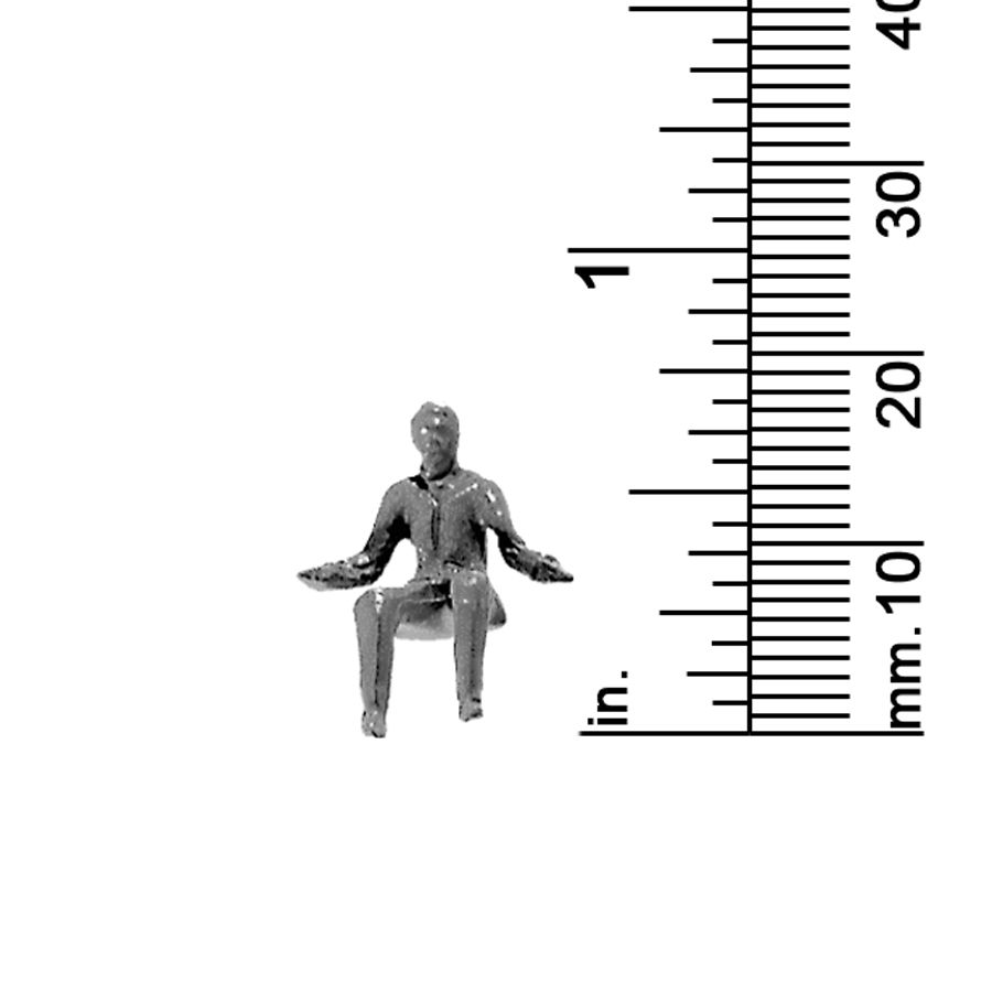3/16&quot; SCALE MALE, SUIT, SEATED