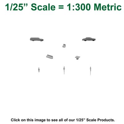 1/25&quot;  = 1:   300 metric scale