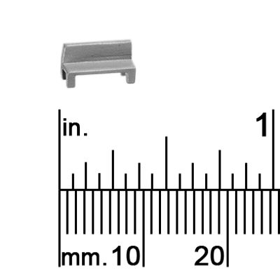 1/16&quot; Scale Short Bench with Back