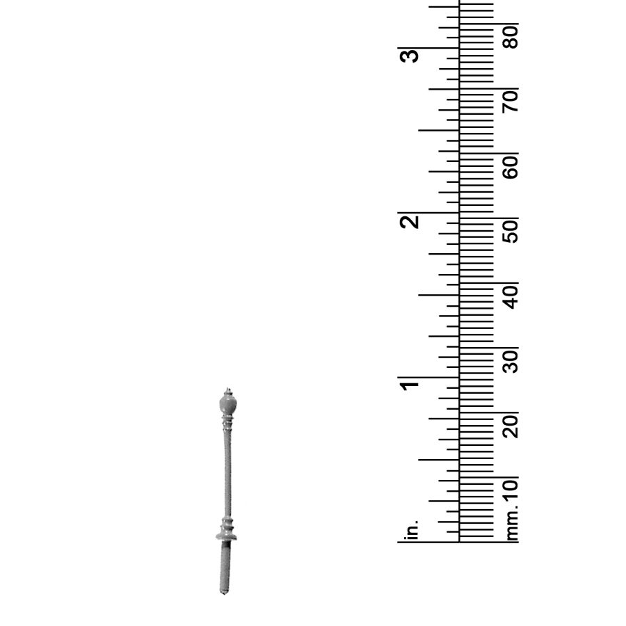 1/16&quot; SCALE STREET LAMP, SINGLE GLOBE