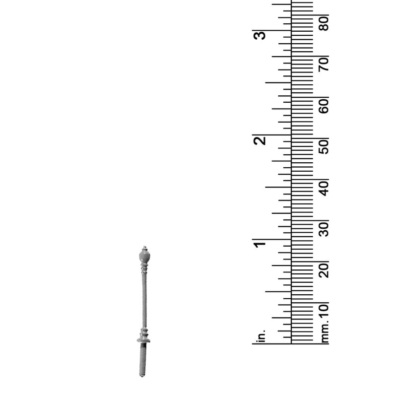 1/16&quot; SCALE STREET LAMP, SINGLE GLOBE