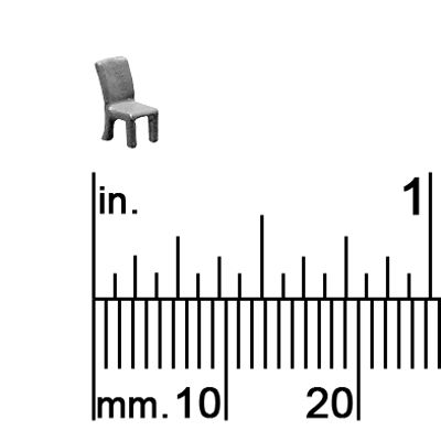 1/16&quot; Scale Chair Curved Back