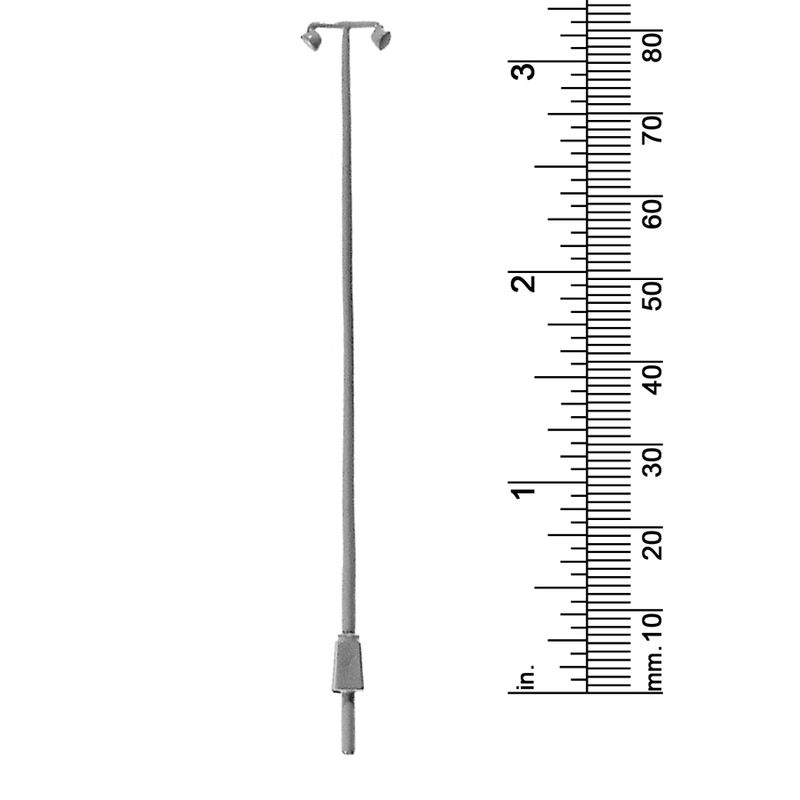 1/16&quot; SCALE FREEWAY LAMP, TWIN GLOBES
