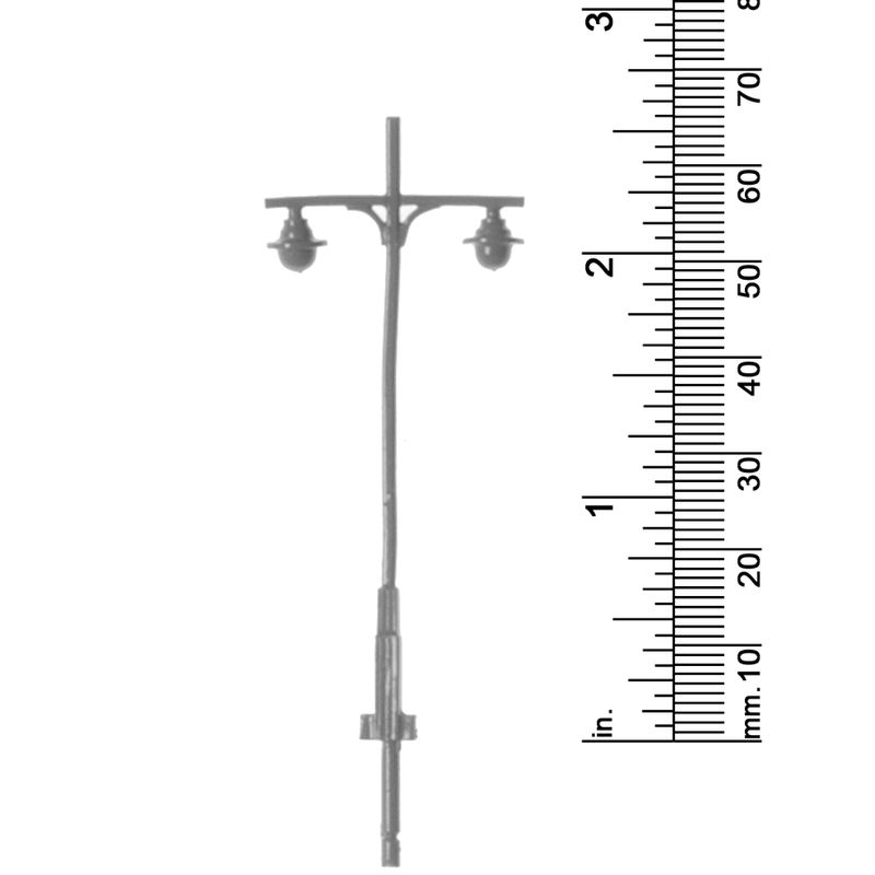 3/32&quot; SCALE LAMP POST 2 LIGHTS (26&#39;)
