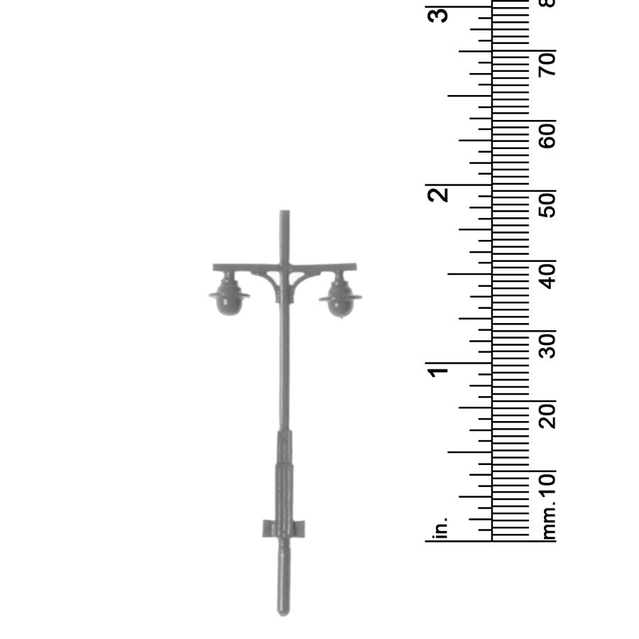 3/32&quot; SCALE LAMP POST 2 LIGHTS (19&#39;)