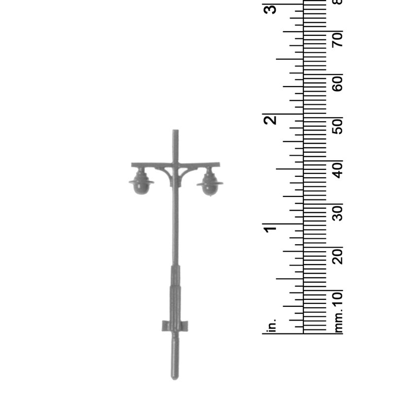 3/32&quot; SCALE LAMP POST 2 LIGHTS (19&#39;)