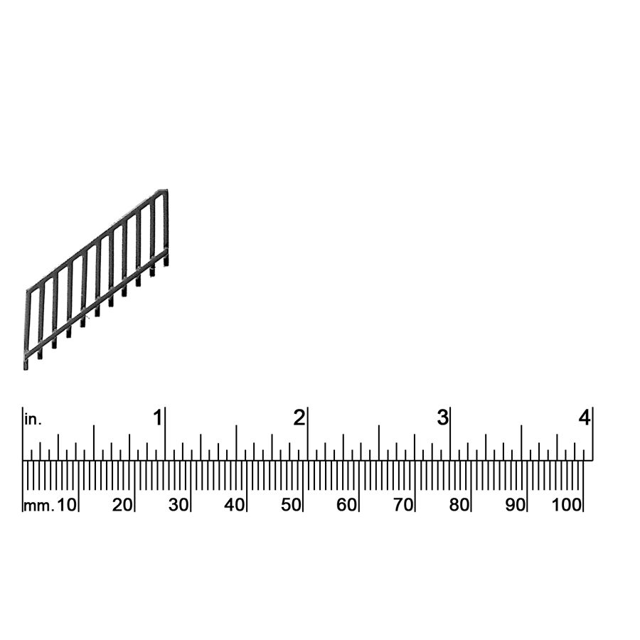 1/8&quot; SCALE RAILING, 45* STAIR LEFT