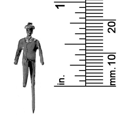 1/8&quot; SCALE MALE W/HAT, SUIT, STANDING