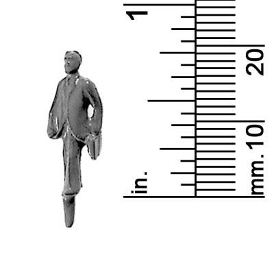 1/8&quot; SCALE MALE, BRIEFCASE, WALKING