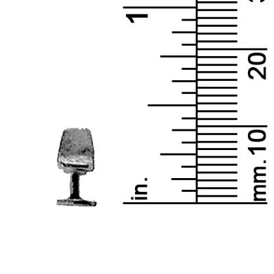 1/8&quot; SCALE CHAIR, MOLDED, PEDESTAL