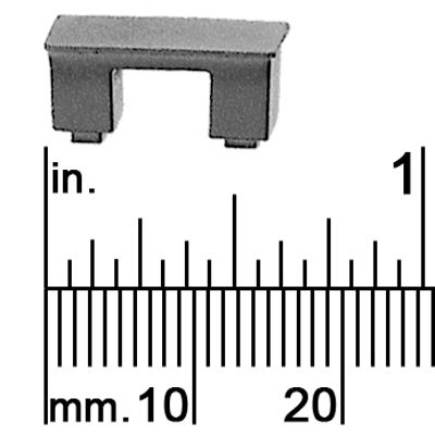 1/8&quot; SCALE DESK, DOUBLE PEDESTAL