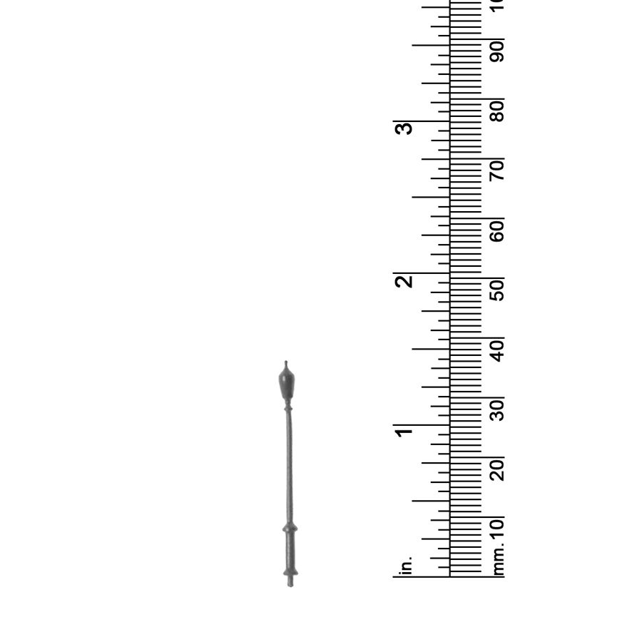 1/8&quot; SCALE STREET LAMP, SINGLE GLOBE