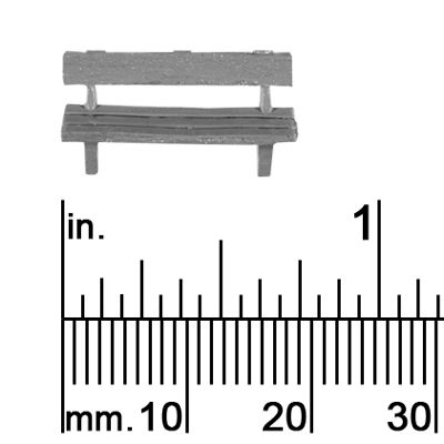 1/8&quot; Scale Bench with Back