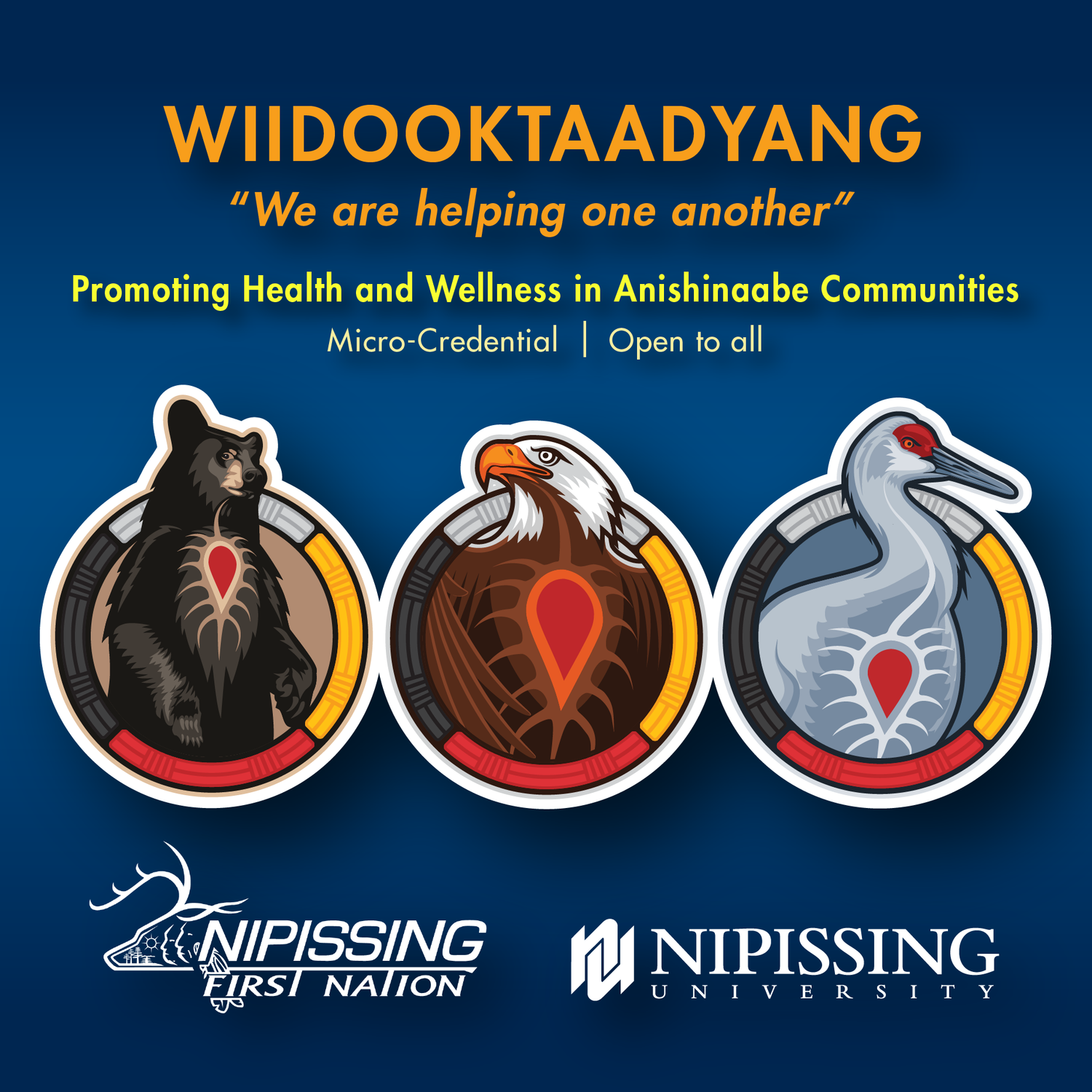 WIIDOOKTAADYANG: Promoting Health and Wellness in Anishinaabe Communities - STUDENT RATE - CHFS/NSGD/PSYC