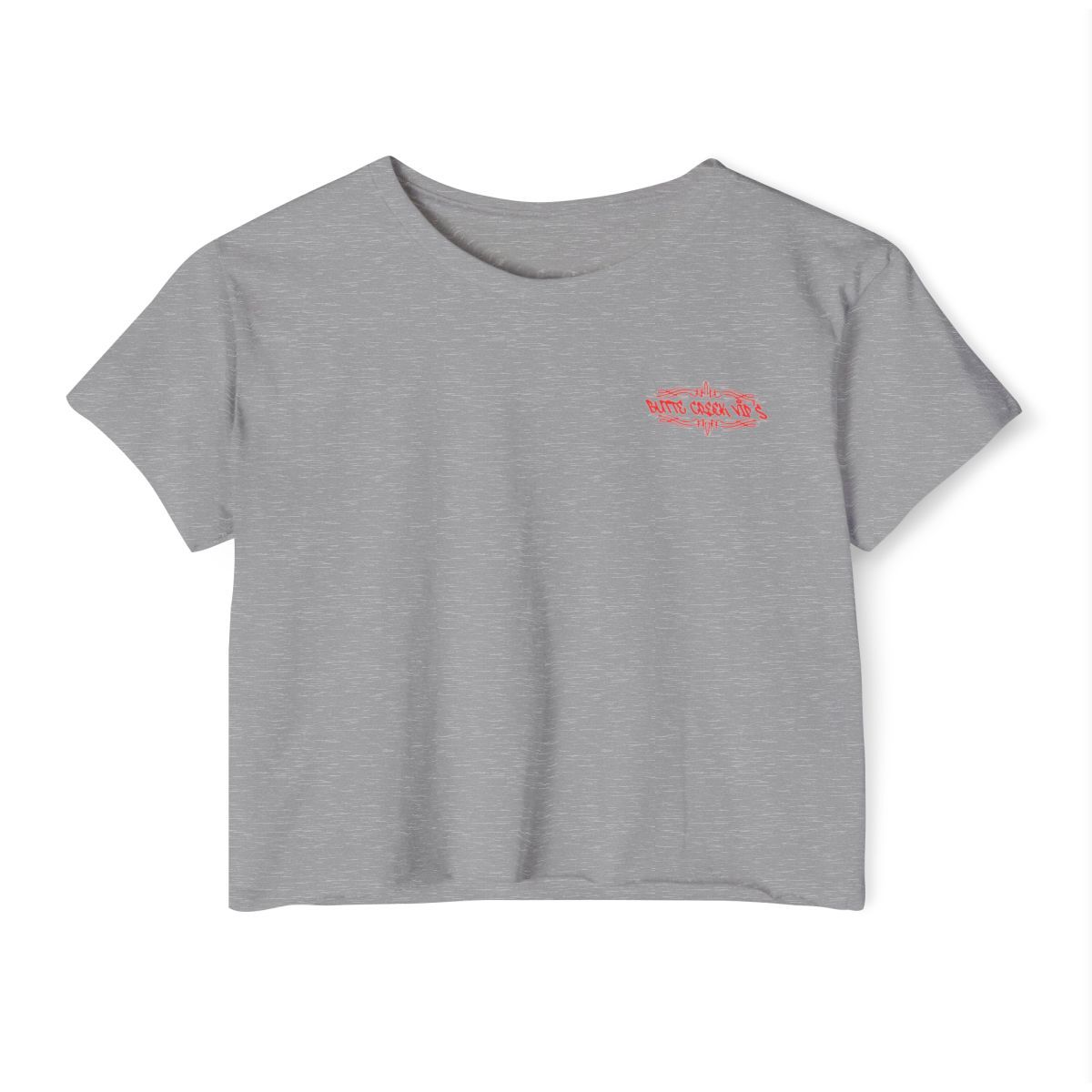 Woman's Pin Stripe Crop Top T-Shirt