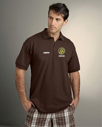 Rotary Club men's cotton polo