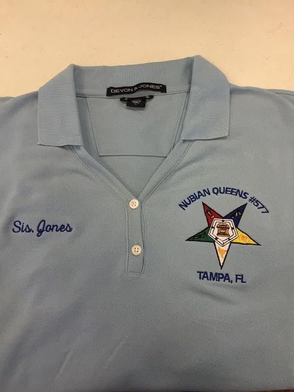 Eastern star ladies cotton polo