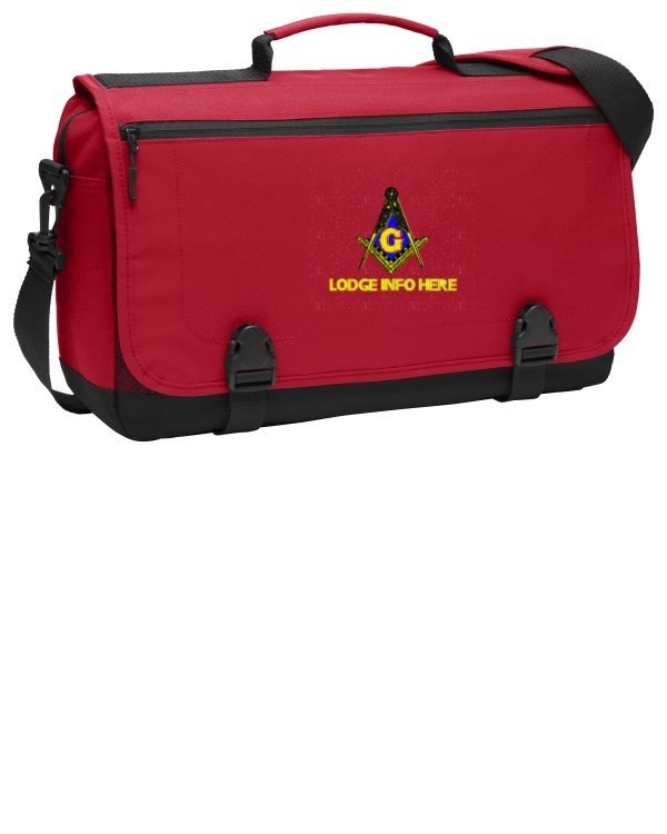 Mason Masonic custom Messenger, Briefcase, computer, tote bag.