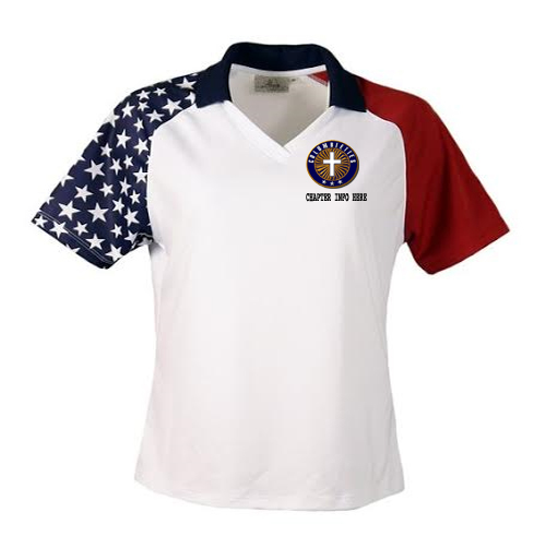 Columbiettes ladies flag shirt