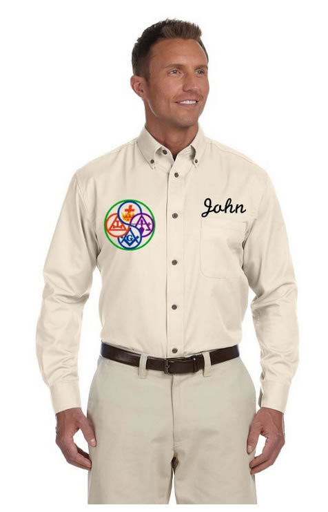 Mason Masonic Men’s Long-Sleeve dress shirt