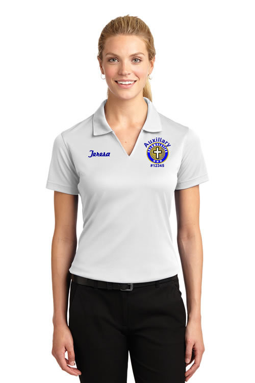 Columbiettes ladies polyester shirt