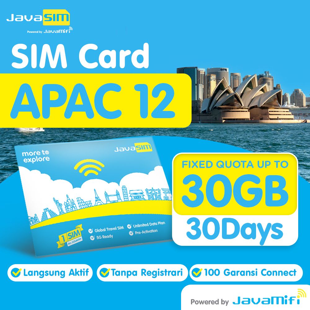 SIM card APAC 12 Quota Plan