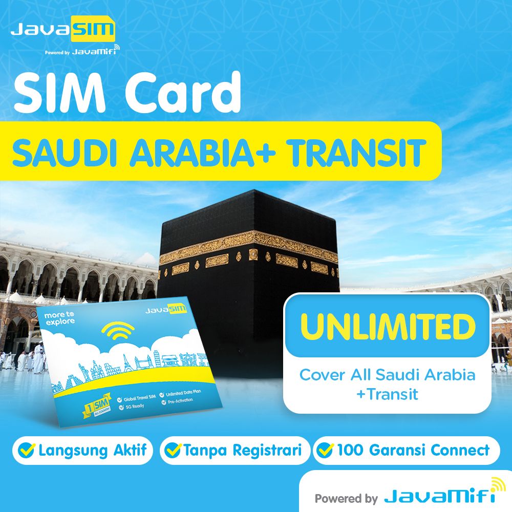 SIM card Saudi Arabia + Transit Countries Unlimited