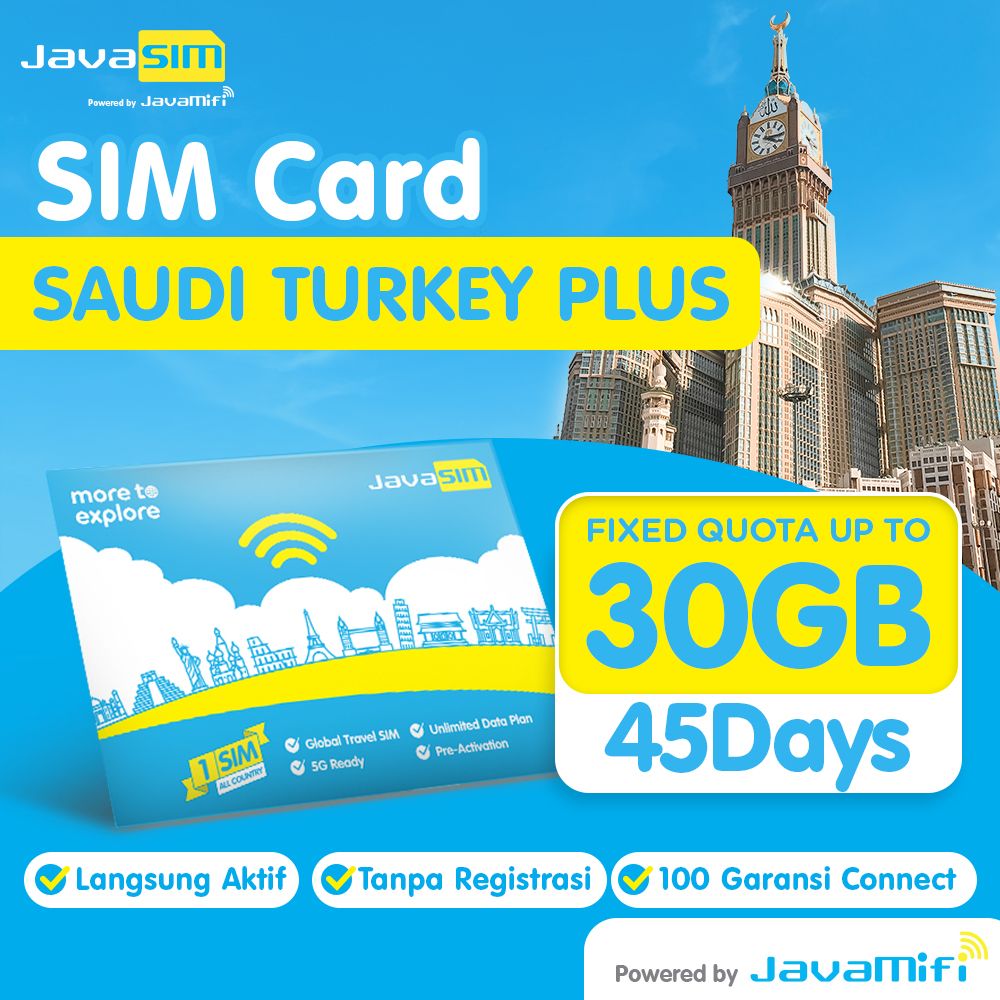 SIM card Saudi Turkey Plus Quota Plan