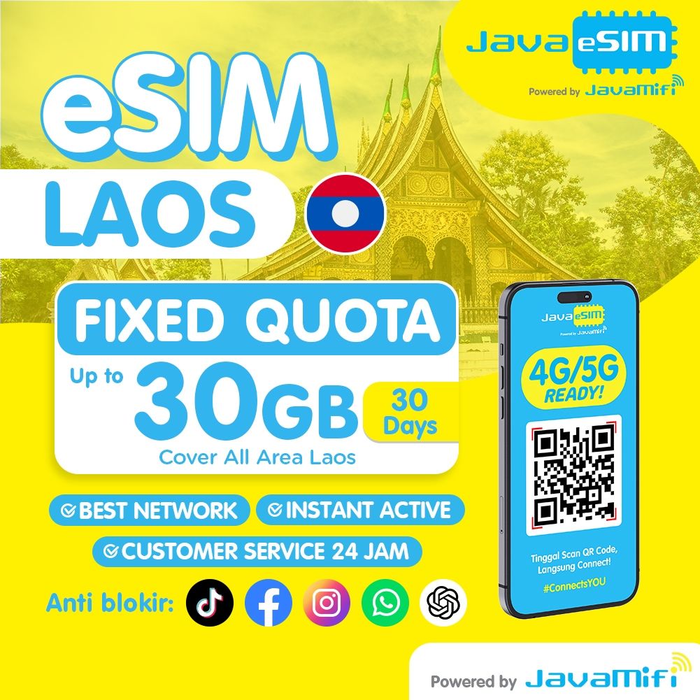Travel eSIM Laos | Javaesim LOCAL