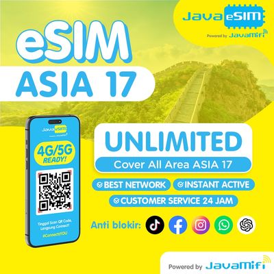 eSIM Asia 17 Countries Unlimited