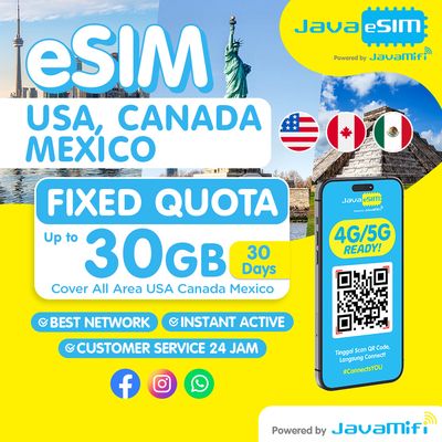 eSIM USA, Canada &amp; Mexico Quota Plan
