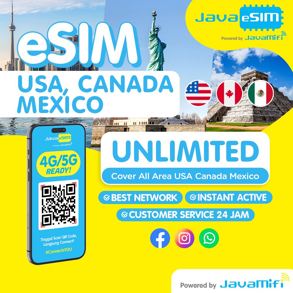 eSIM USA, Canada &amp; Mexico Unlimited