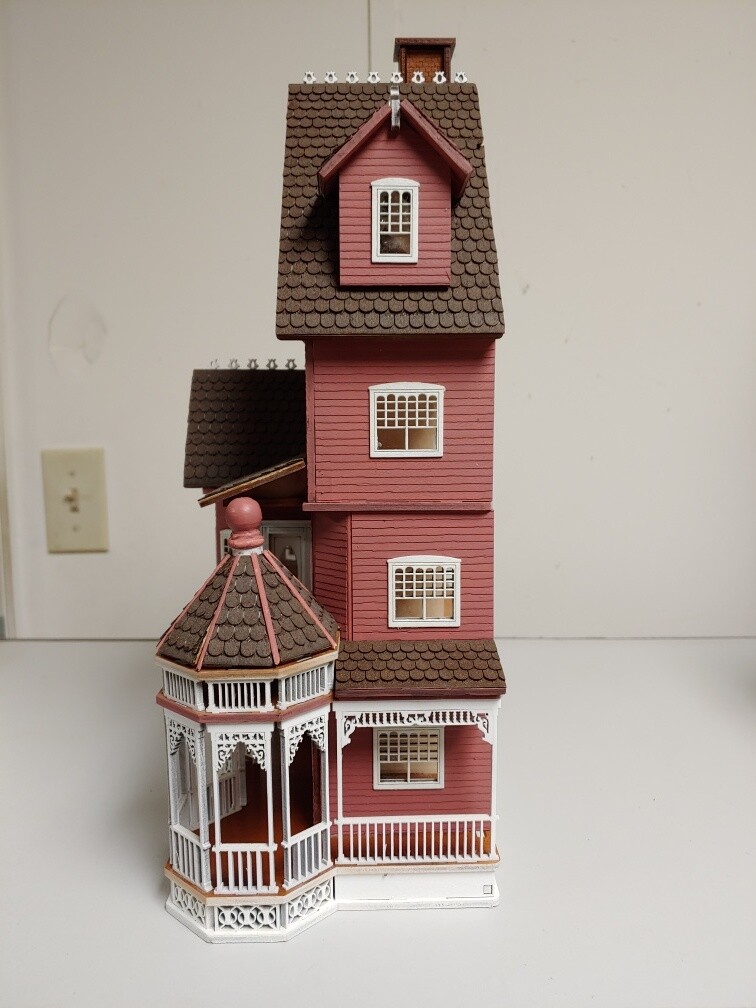 Ashley B milled siding Gothic Victorian Quarter Scale dollhouse (1:48)