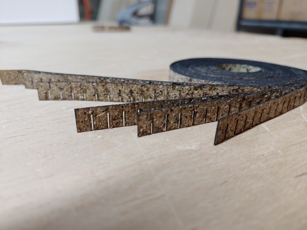 Desert Sand mix colored asphalt squarebutt shingles 1:48 scale