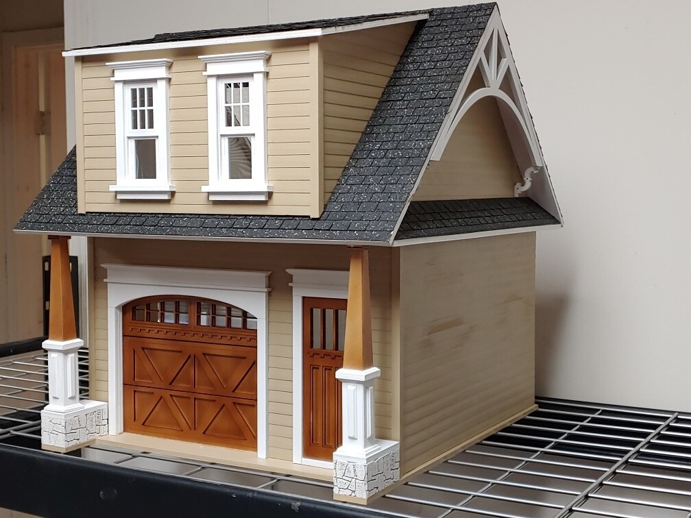 Craftsman one car garage/workshop 1:12 scale