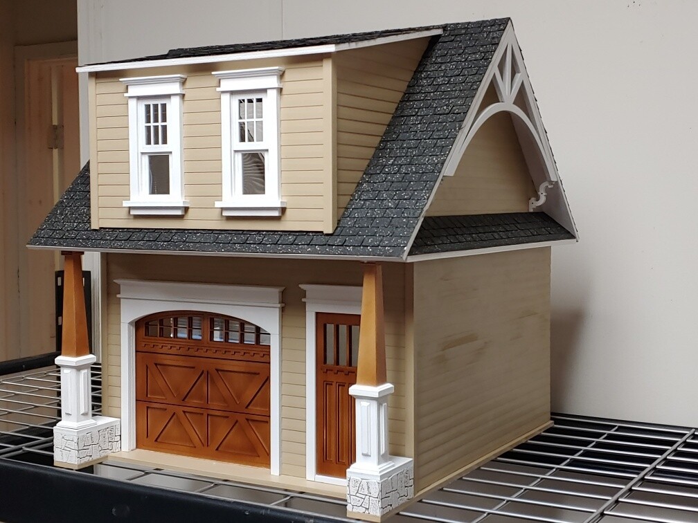 Craftsman one car garage/workshop 1:12 scale