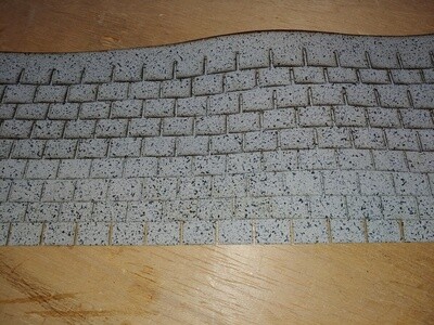 Grey white mix squarebutt asphalt shingles 1:48 scale