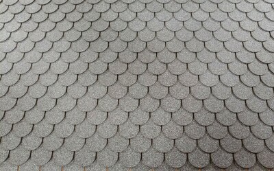 Charcoal Black fishscale asphalt shingles 1:48 scale